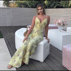 Fashion nova yellow jumpsuit